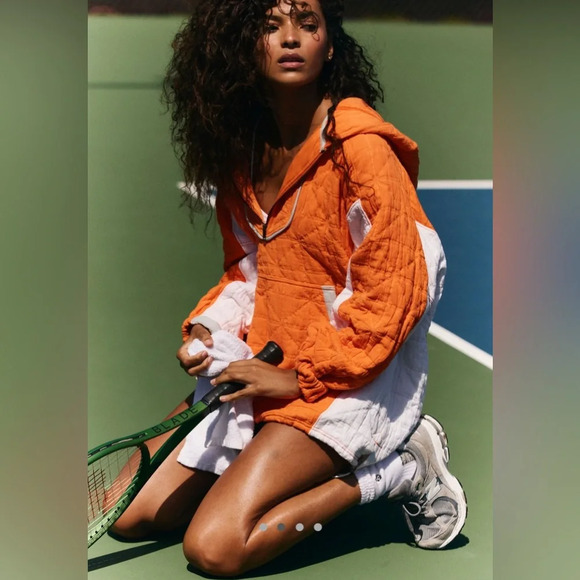 NWOT FP Movement Trapped in Paradise Colorblock Hoodie Pullover - Picture 3 of 9